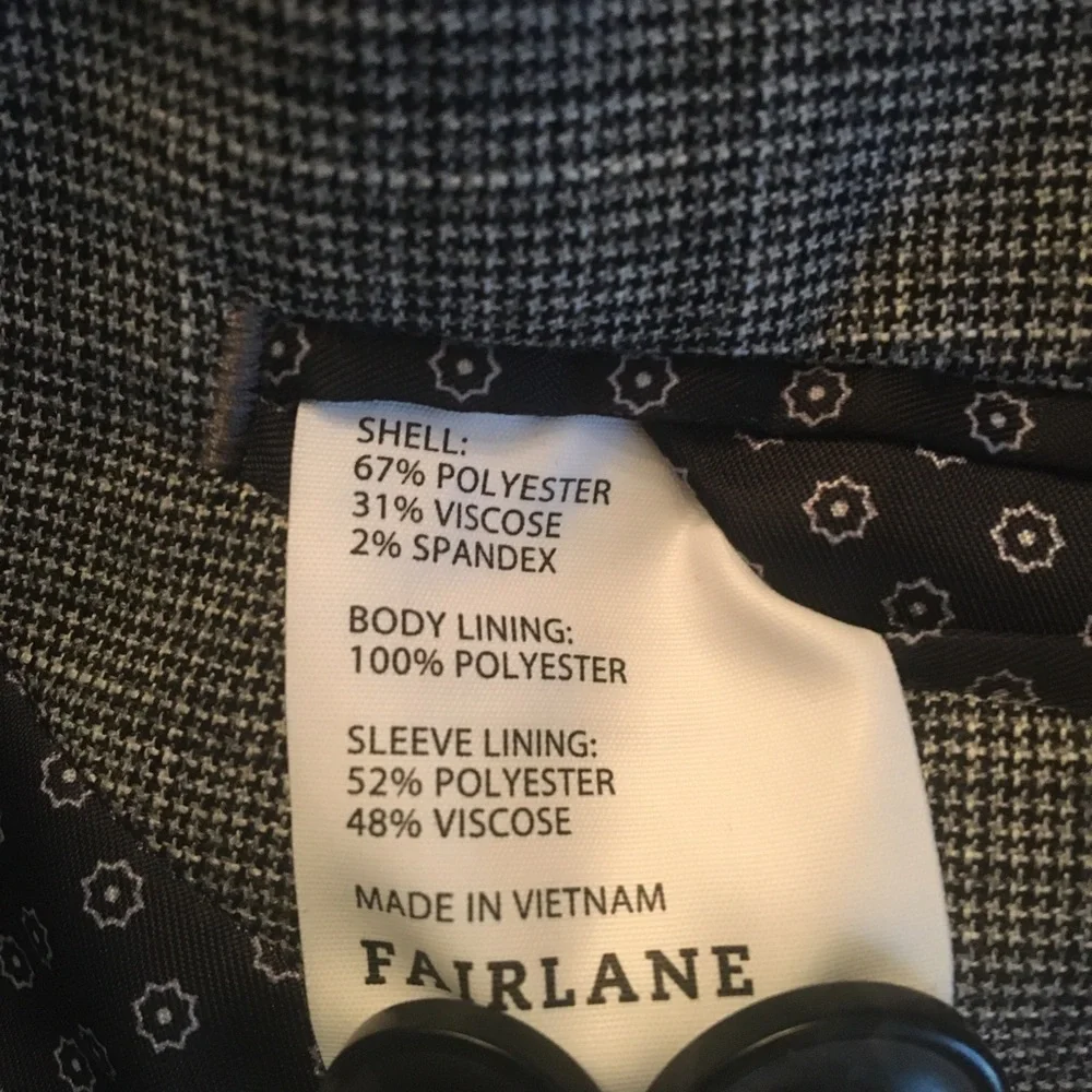 Fairlane great condition men’s gray jacket & vest size S. C:196